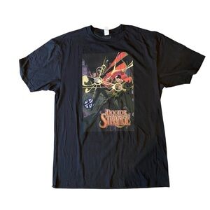 Marvel Dr Strange Men's size XLT Black Short Sleeve Graphic Tee Fandom